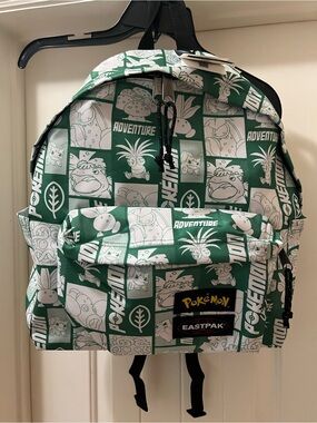 Eastpak Pokémon Green and White Graphic Backpack